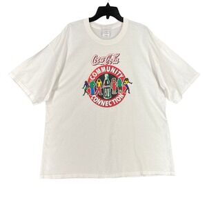 Vintage Coca-Cola Community Connection Shirt  Adult XXL Beverage 1990s Soda